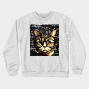 Einstein Smart Cat Crewneck Sweatshirt
